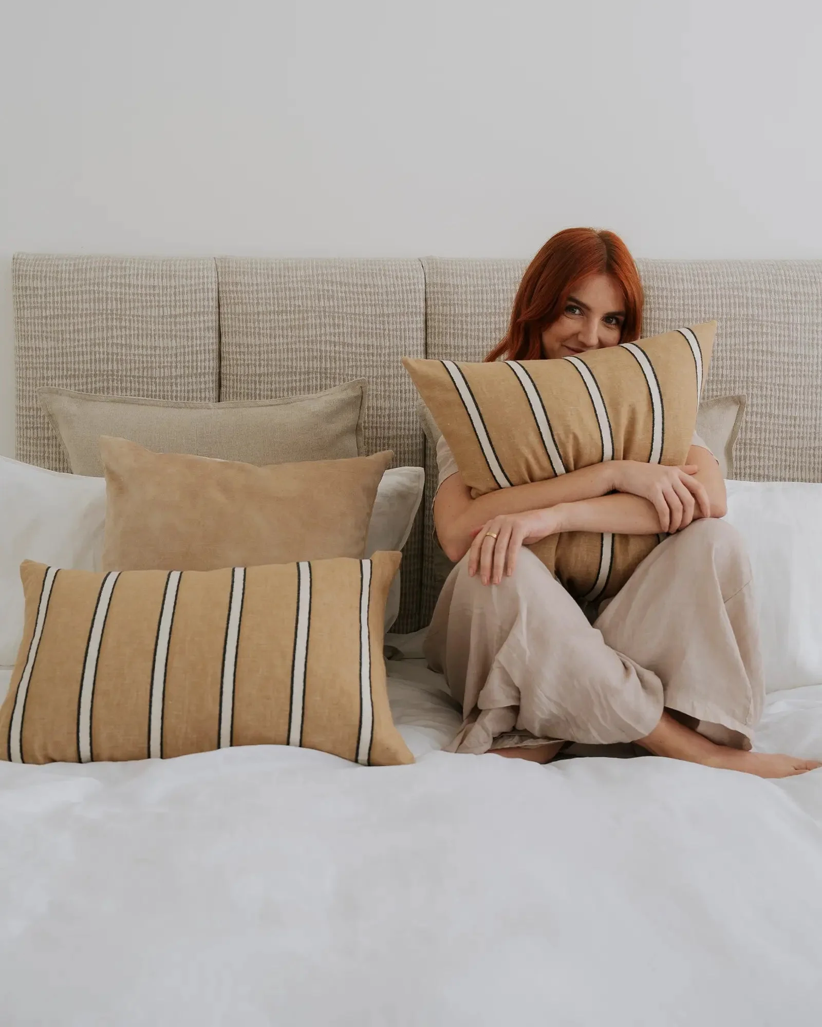 Vinnie Square Cushion Cover - Manuka - Image 3