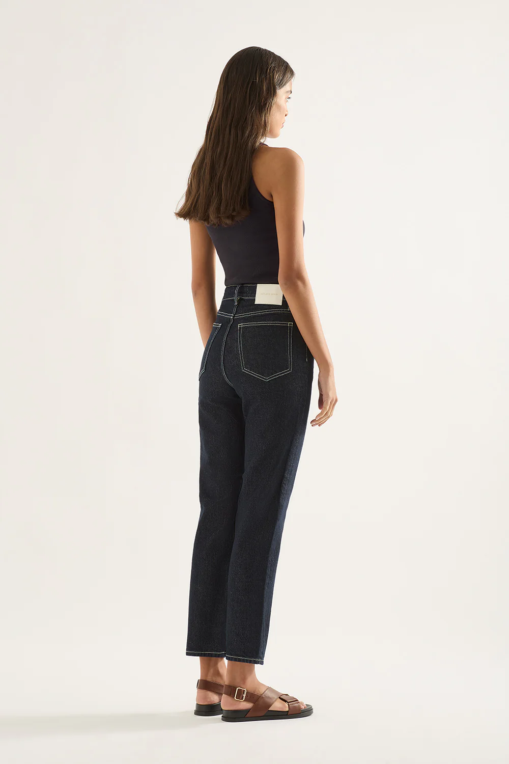 Zoe High Rise Straight Crop Jean - Rinse - Image 5
