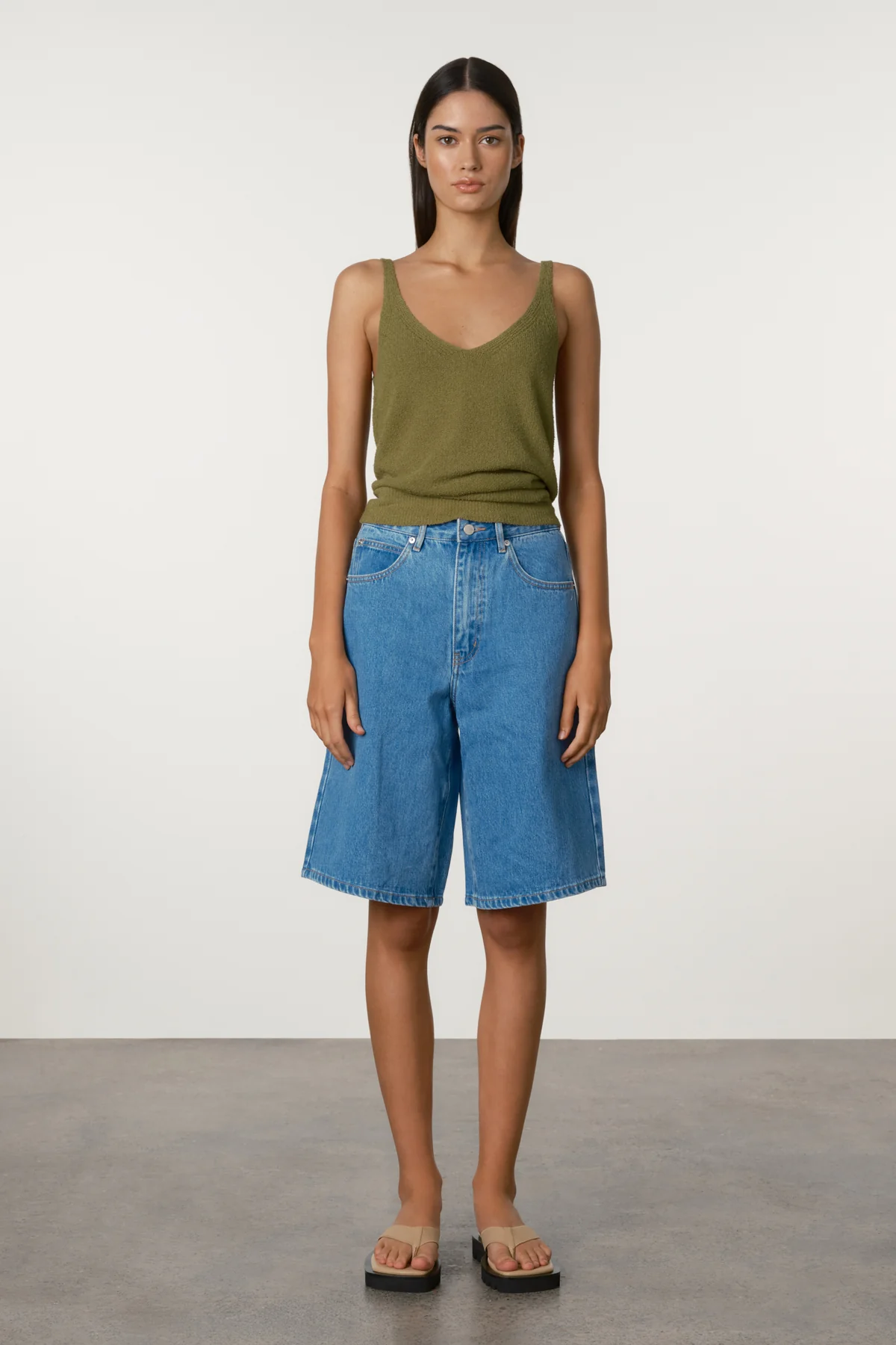Denim Walk Shorts - Image 2