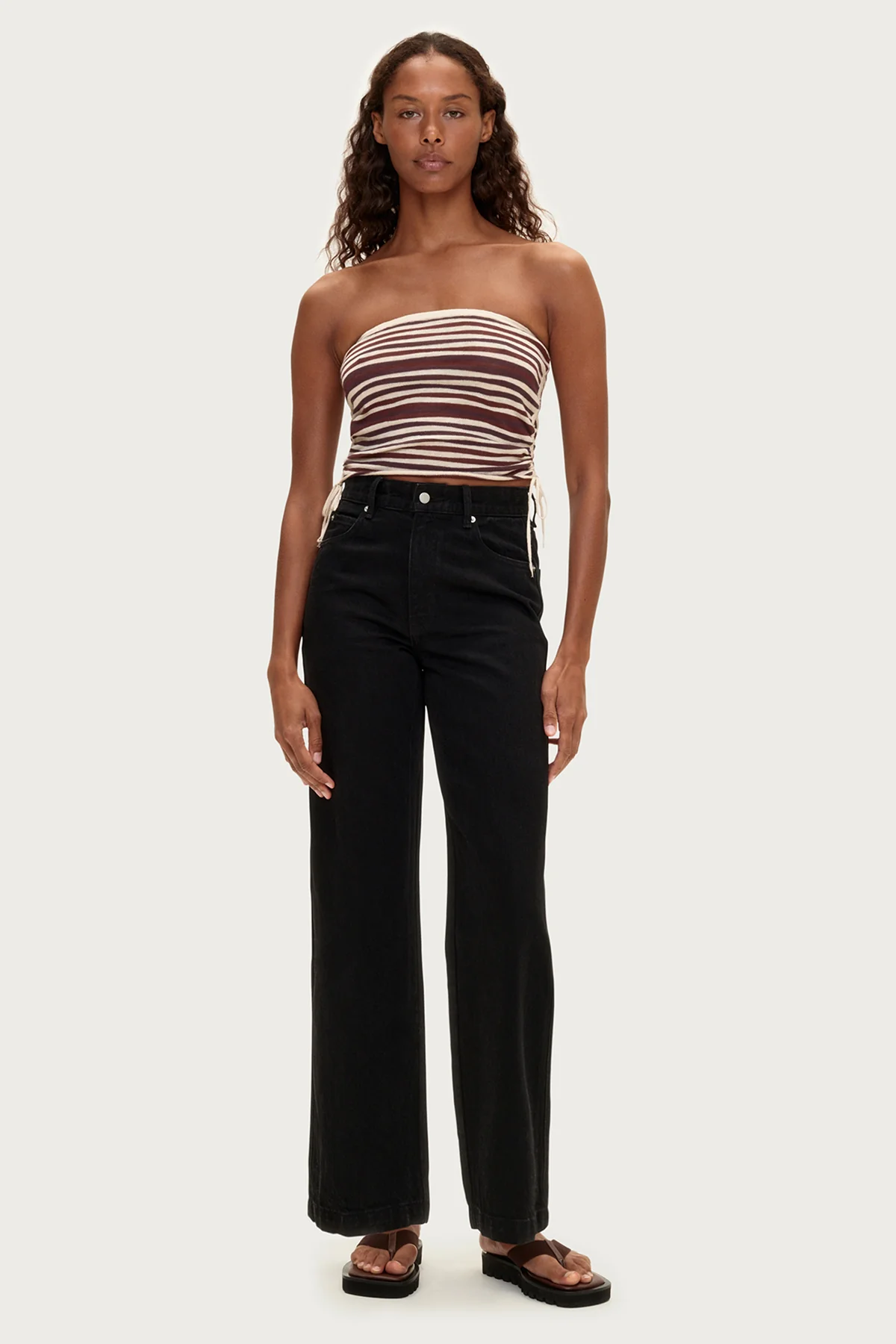 Mid Rise Jeans - Black - Image 2