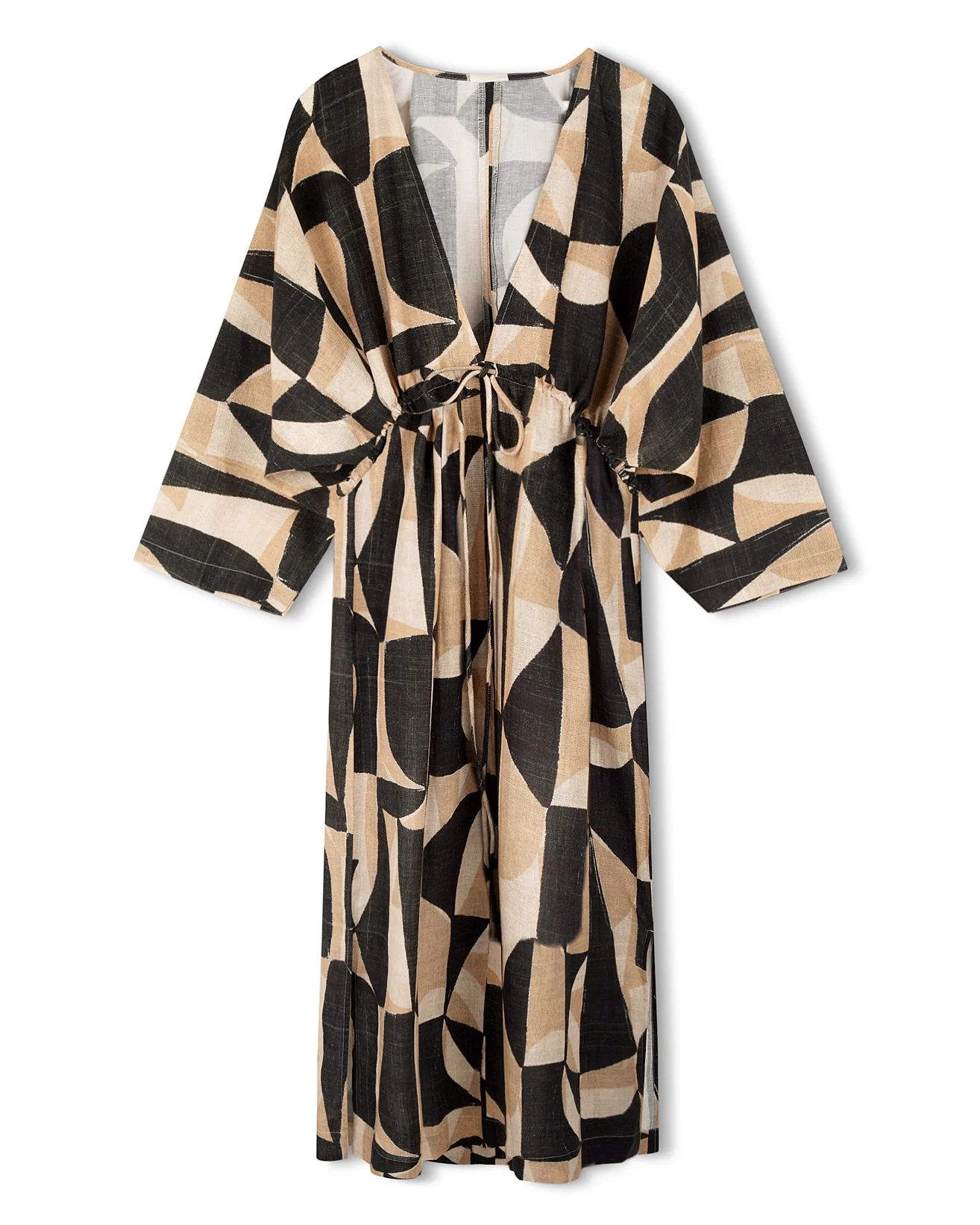 Mosaic Linen Blend Dress - Image 2