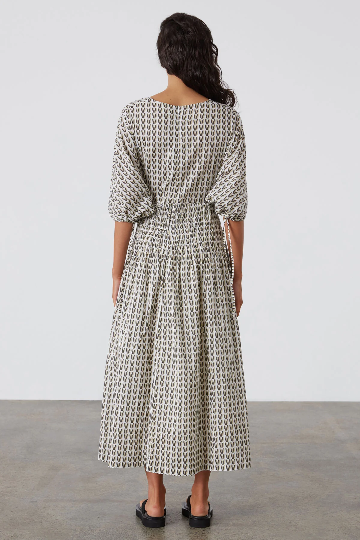 Pecan Ruched Dress - Image 3